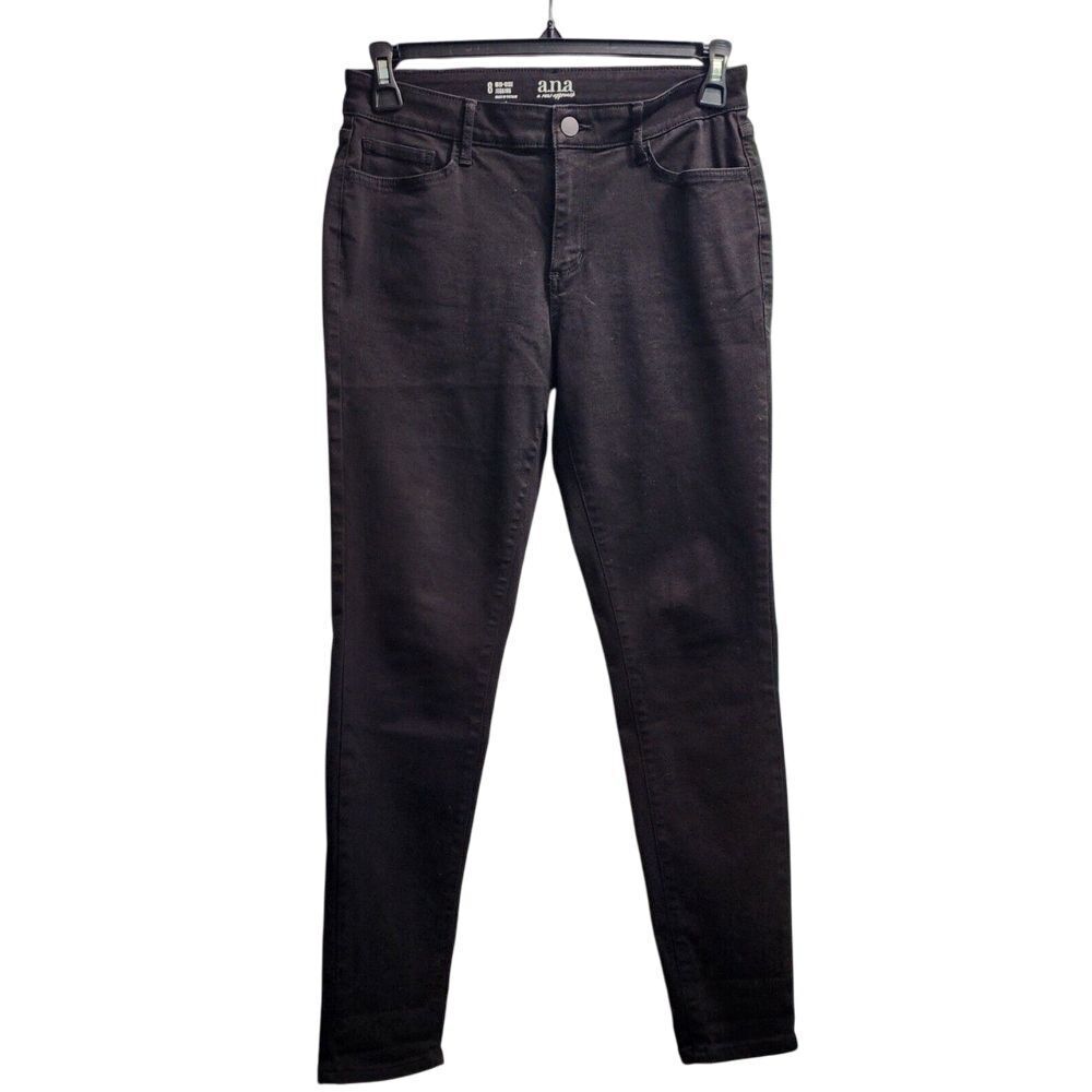 a.n.a. A New Approach Jegging Jeans Mid Rise Womens 28/8 Black